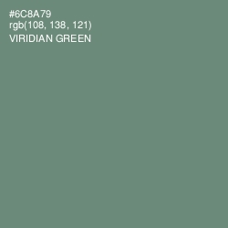 #6C8A79 - Viridian Green Color Image